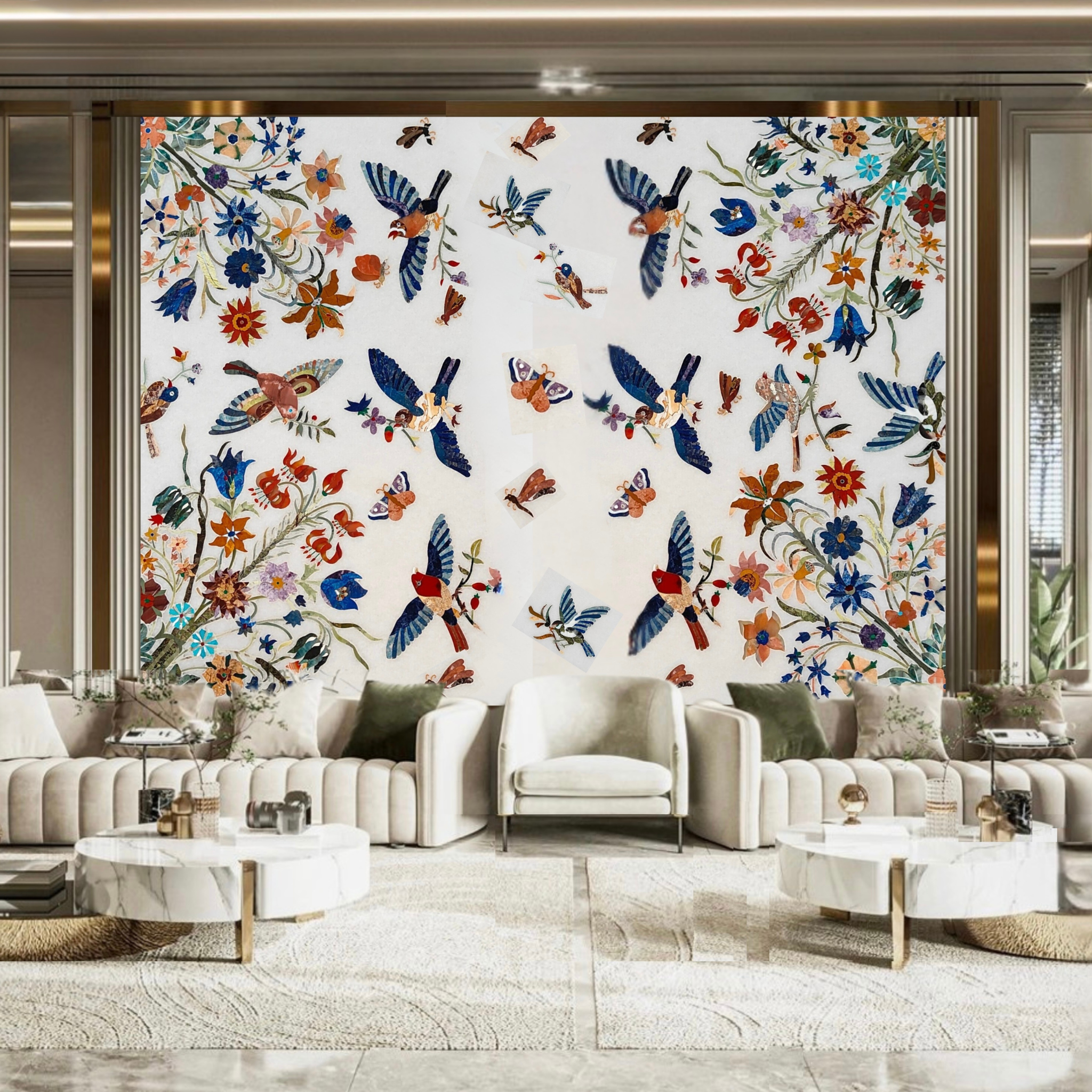 Handcrafted Humming Whisper Nature Inspired Wall Panel